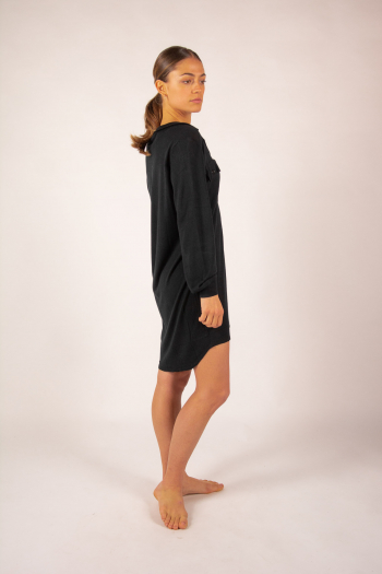 Chemise bambou cachemire Constance Absolut Cashmere noir