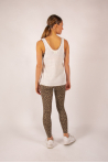 Linen tank top Maevy Iodine white