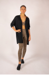 Gilet long bambou cachemire Sirine Absolut Cashmere noir