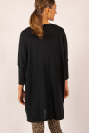 Gilet long bambou cachemire Sirine Absolut Cashmere noir