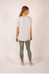 Short sleeve top Majestic Filatures mottled grey