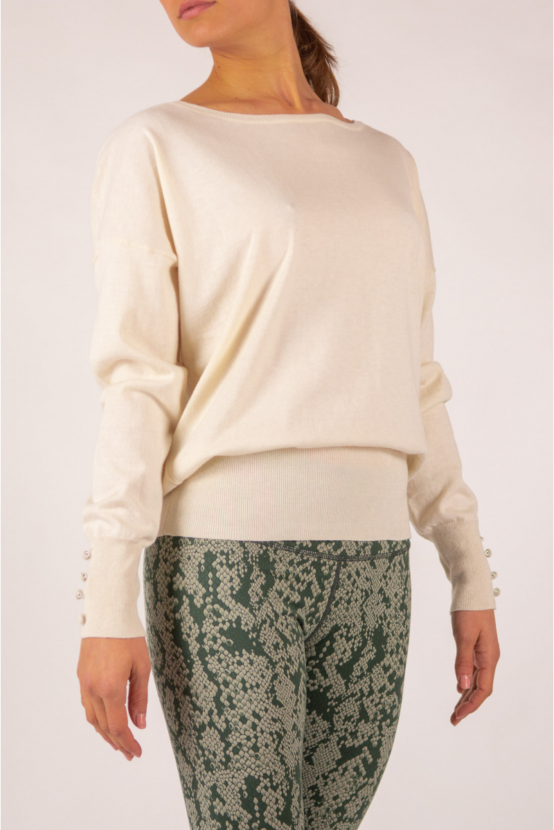 ecru cashmere sweater