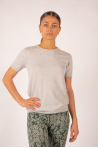 Luna Absolut Cashmere Cotton Cashmere T-shirt mottled gray