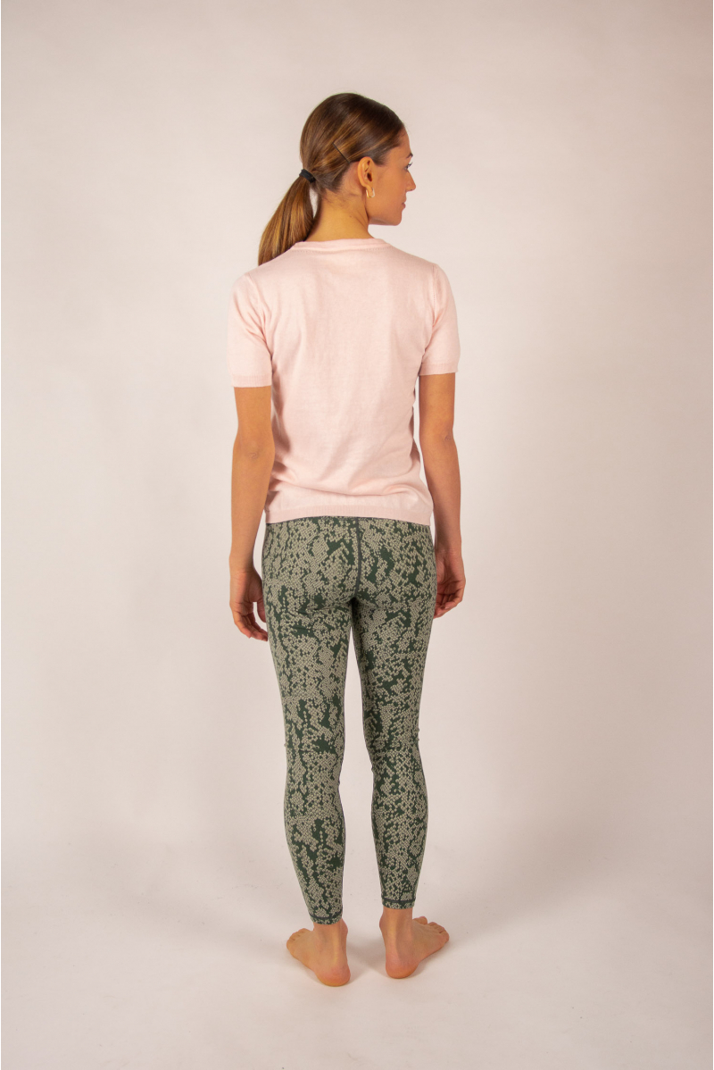 T-shirt coton cachemire Luna Absolut Cashmere gris chiné