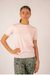 T-shirt coton cachemire Luna Absolut Cashmere gris chiné