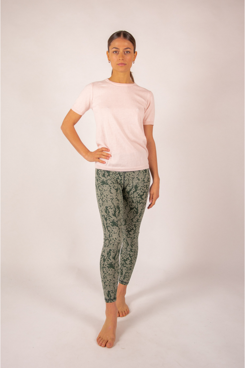 T-shirt coton cachemire Luna Absolut Cashmere gris chiné
