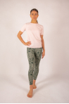 T-shirt coton cachemire Luna Absolut Cashmere gris chiné