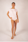 Women's body with boat neck Majestic Filatures petal color