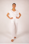 Majestic Filatures white linen pants