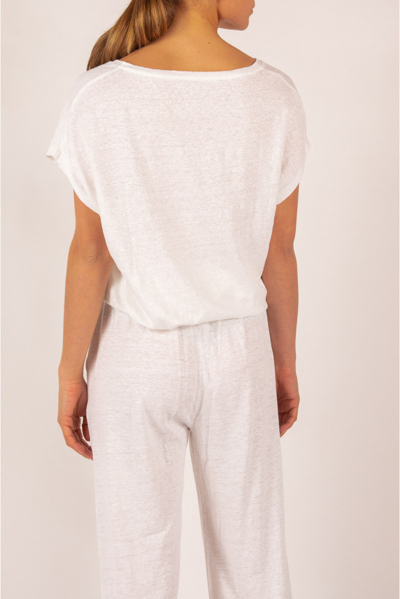 Majestic Filatures white linen pants