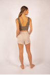 Majestic Filatures sand linen shorts