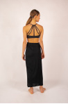 Bamboo long skirt Maevy Lotus black