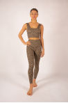 Brassière haute Delta Varley Coffee Cheetah