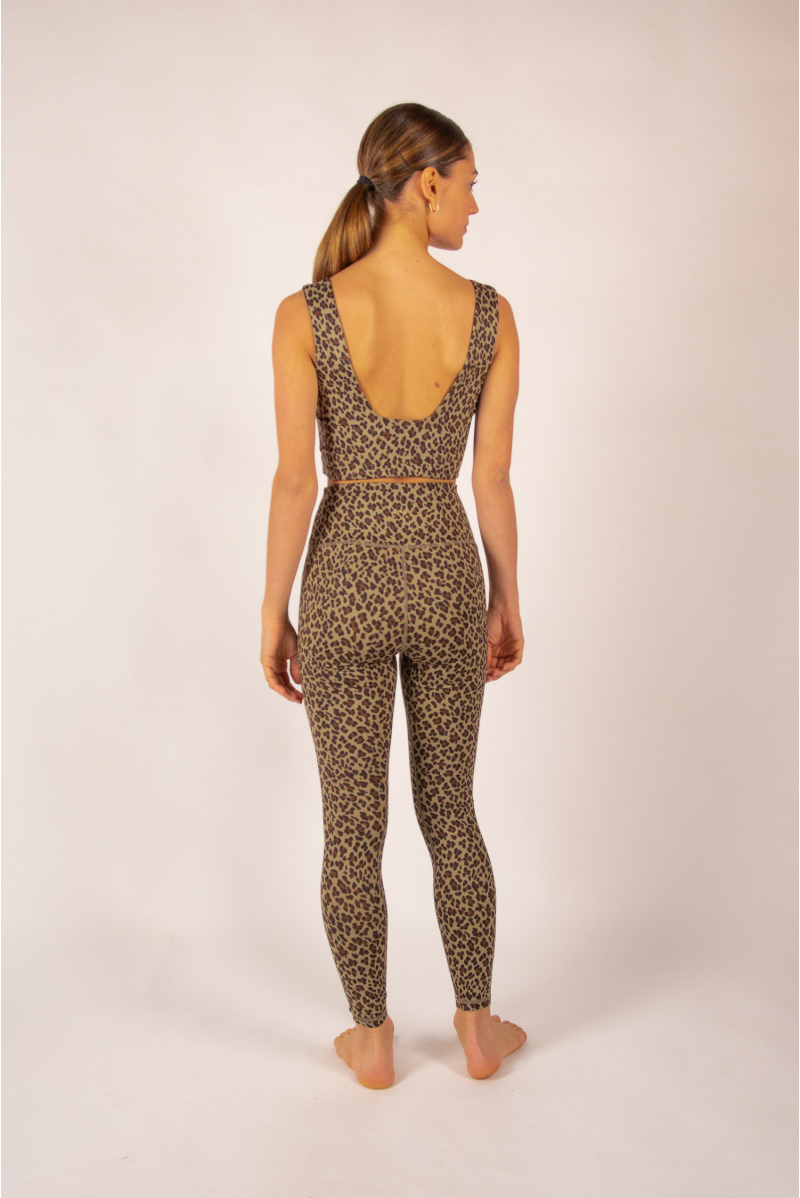 Brassière haute Delta Varley Coffee Cheetah