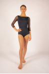 Repetto black long sleeves leotard D0678