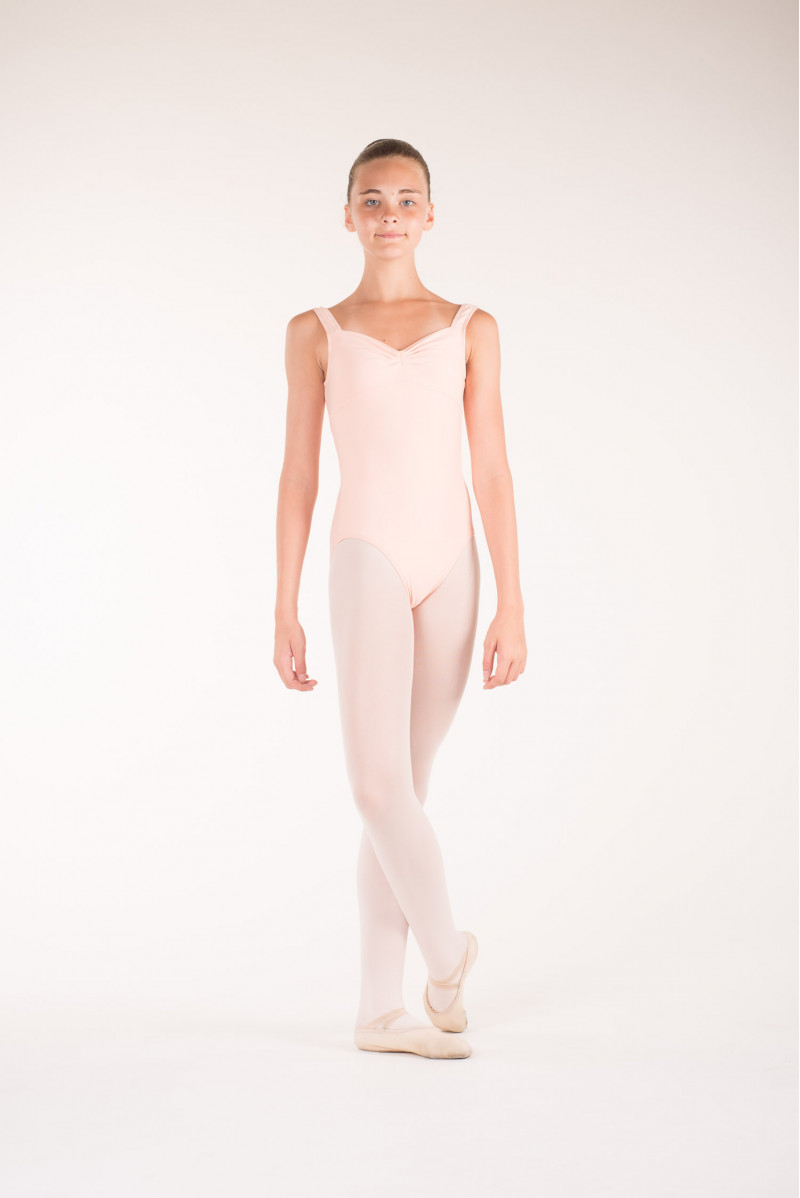 Wear Moi Galate peach leotard