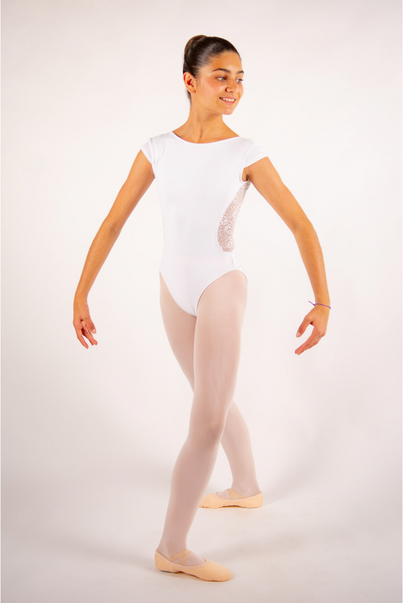 Justaucorps enfant Ballet Rosa Maeva blanc
