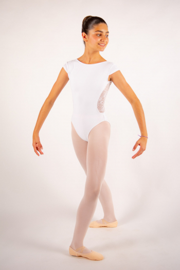 Leotard Ballet Rosa Maeva white for child