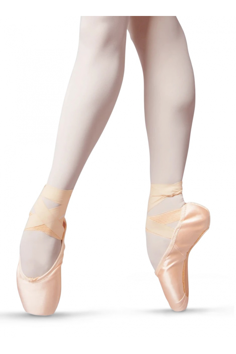 Bloch Satin Toe Pointe shoes Ribbon & Elastic in box Aspiration S0105L 5  widths