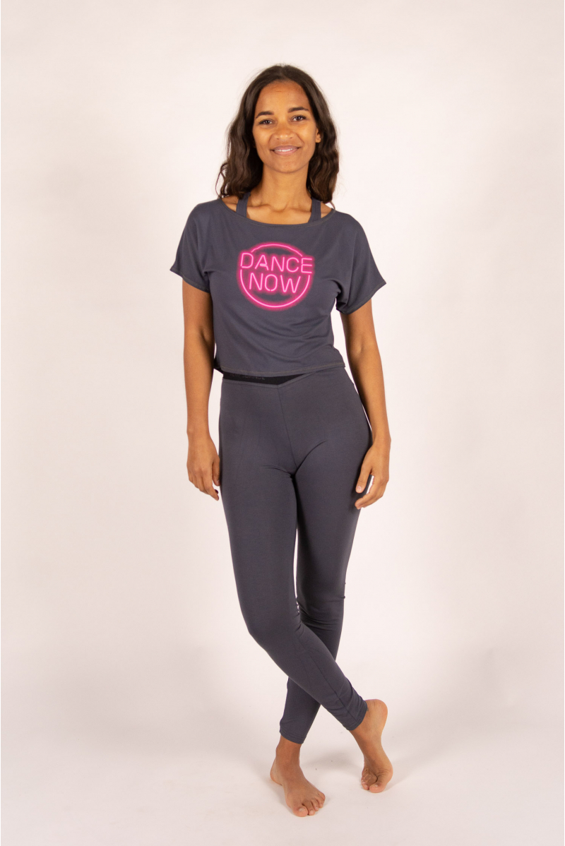 T-shirt court logo neon Temps Danse Agile rock 