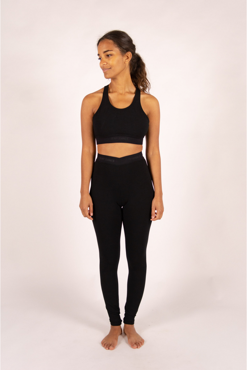 Brassière maintien élastique td Temps Danse Galia noir