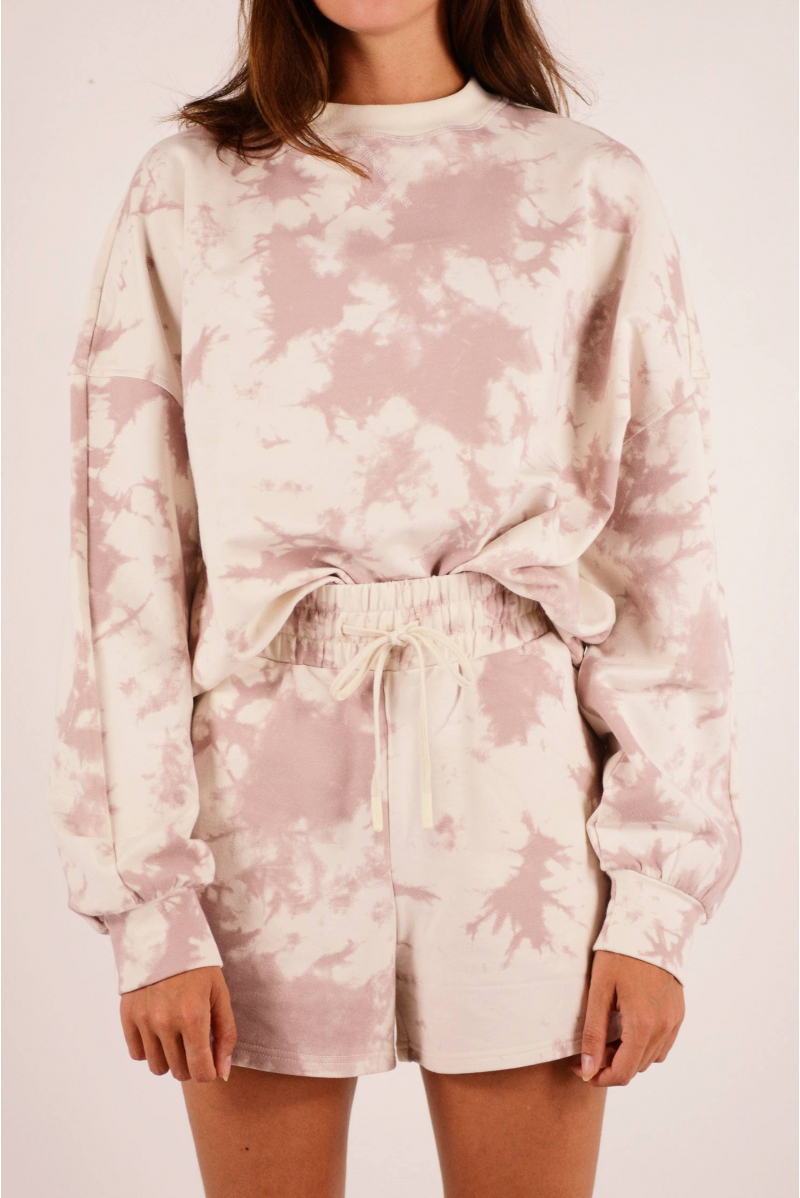Sweat Erwin Varley taupe Tie and dye