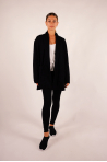 Long sleeve vest Majestic Filatures black