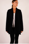 Long sleeve vest Majestic Filatures black