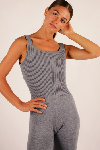 Combinaison d'échauffement Capezio CK10970W gris