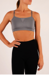 Strappy bra top grey