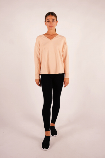 Sweat fin Col V Majestic Filatures nude