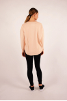 V-neck T-shirt Majestic Filiatures nude