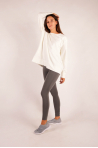 Long sleeve sweatshirt Majestic FilaturesMilk