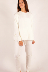 Long sleeve sweatshirt Majestic FilaturesMilk