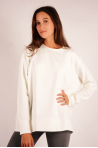 Long sleeve sweatshirt Majestic FilaturesMilk