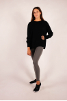 Sweat manches longues Majestic Filatures Noir