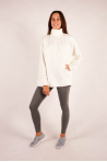 Sweat col roulé Majestic Filatures Milk