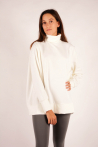 Majestic Filatures Milk turtleneck sweater