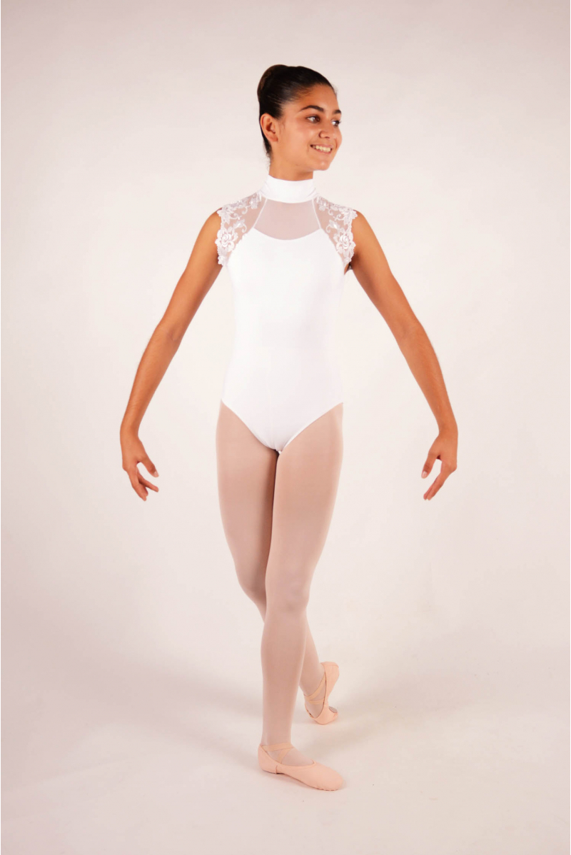Justaucorps enfant Ballet Rosa Berenice blanc