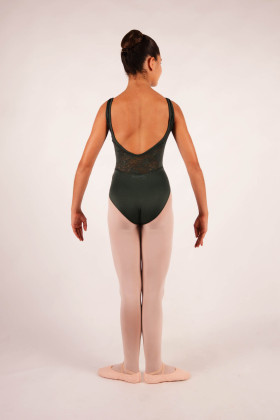 Leotard Ballet Rosa Inaya olive for child
