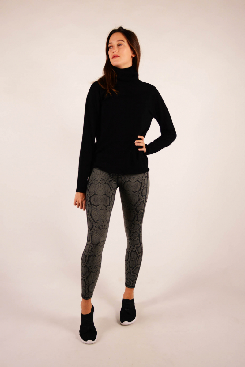 Cashmere turtleneck Majestic Filatures Black 