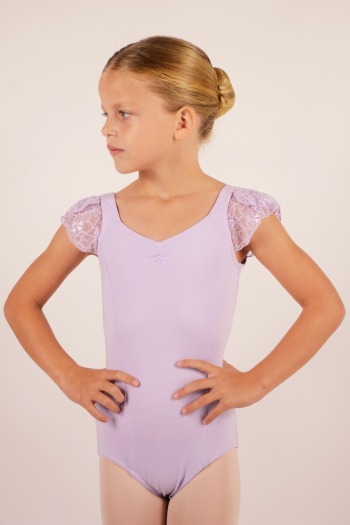 Girls' Short Sleeve Leotard, Dancewear