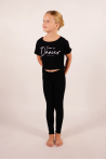 Temps danse Agile short black t-shirt for child