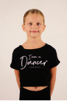 Crop Top Temps Danse Agile Jr noir I am a dancer