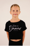 Temps danse Agile short black t-shirt for child