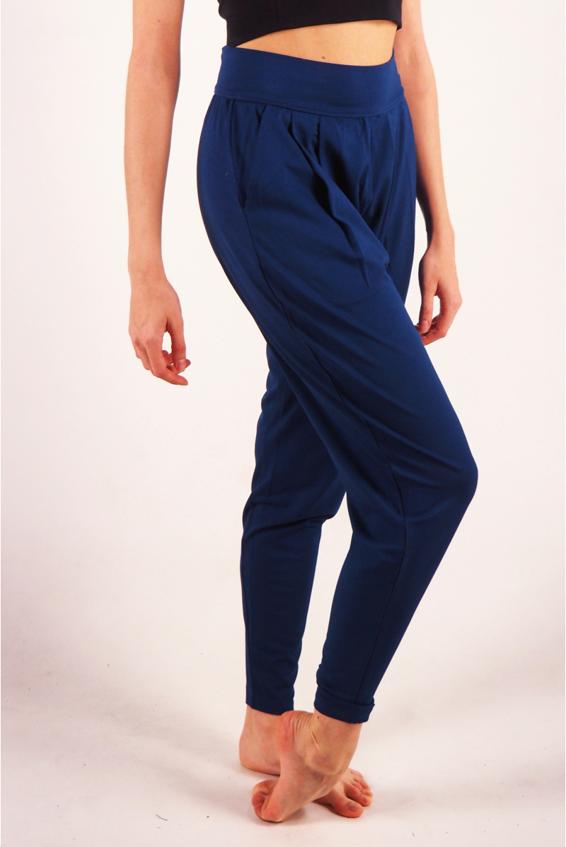Pantalon Yoga Repetto Ananda W0726 bleu prétrole