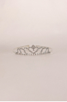 MDA tiara silver-plated heart