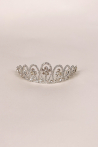 MDA tiara silver flowers