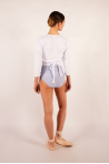 Adult Fluffy white wrap Dansez-vous