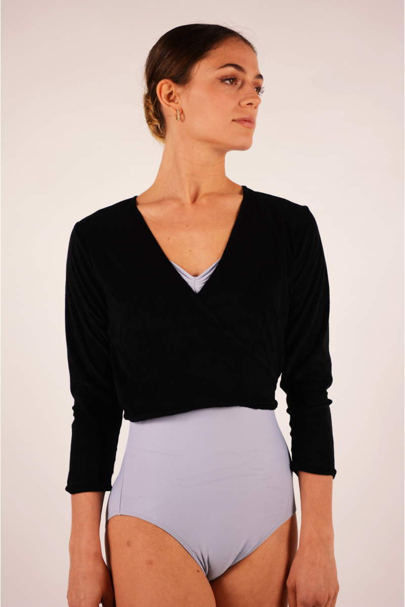 Adult Fluffy black wrap Dansez-vous